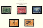 Album Ready Us Panama-pacific Stamps Sc 397 403 Mint   Used In Mounts Cv 116 Mg