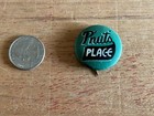 P nuts Place Pinback Button Pin Badge Advertising Hand Painted Vintage Unusual