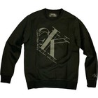 Sweatshirt Calvin Klein Jeans Mens Ck Logo Fleece Pullover Crewneck Black White