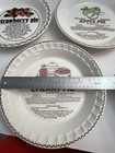 Vintage Royal China Pie Plates Set Of 3 Strawberry Apple Cherry Recipe Usa