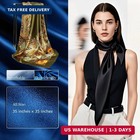 Headscarf For Women   square Silk-like Headscarf breathable Fashion Bandana multip