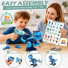 Take Apart Dinosaur Toys For Kids  85 Pieces 3-pack Dinos   Electric Drill