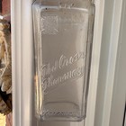 Vintage Clear Glass Red Cross Pharmacy Medicine Bottle