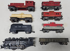 Vintage Postwar Marx O Gauge Trains - Lot Of 8 -loco And Freight  Cars -  used 