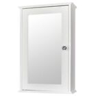 Bathroom Door Mirror Cabinet Wall Mount Medicine Cabinet Storage Organize White
