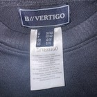 B Vertigo Long Sleeve Equestrian Jersey Shirt Top Textured    women Us 8 10    Black