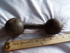 Skene Foundry Unfired 3 Pounder Naval Bar Shot  Royal Savage  N y  1776