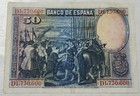 Spain          Fifty  50  Pesetas Banknote August 15th  1928  p  75b  