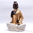 Feng Shui Buddha Figurine Sitting Ceramic  Decorative Figure Sculpture Handmade   37cm