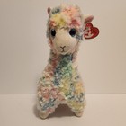 Ty Classic Beanie Baby Lola The Llama Pastel Rainbow Tie-dye 11  Plush Nwt