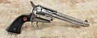 Vintage Nichols Stallion  45 Cap Gun Toy Revolver Engraved Black Grips