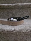 Allen Edmonds Men s Brown Solid Belt Size 36 1 25  Wide Silver Tone Buckle