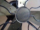 Vintage Western Electric 16  Brass Bladed Oscillating Fan  7854  3 Speed Works 