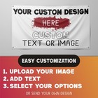 Custom Vinyl Banner Personalized Logo 13oz Heavy Duty Free Design   Fast Ship