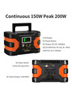 Flashfish 200w Peak Power Station  Cpap Battery 166wh 45000mah Backup Power Pack