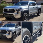 For 24-25 Toyota Tacoma Double crew Cab 3  Drop Running Board Blk Side Step Bcta