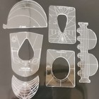 New Ruler Template Sampler Set For Domestic Sewing Machine 1 Set   6pcs  rl-06
