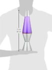 Lava Lamp Original Silver Base Lamp 14 5  With Yellow Wax In Purple Liquid