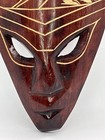 Vintage Hand Carved Wooden Tiki Mask Wall Decor Hawaii Aloha 14   h X 6   w