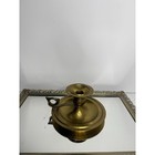 Solid Brass Chamberstick Candle Holder Very Heavy