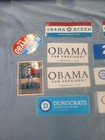 Lot  10  Original Campaign Bumper Stickers Barack Obama  Joe Biden  Democrats