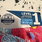 Aqua Leisure Swim School Pink Floral Reusable Swim Diaper Size 1  12 Months