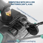 Cordless 20  Snow Shovel 2 20v 4 0ah Battery W  Led Light Electric Snow Thrower