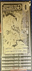 Lot Of Five  5  New Hampshire Goldback Foil Notes  1 1000 Oz   999 Gold Per Note
