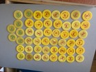 51 Vintage 1960 s Coin Castle Casino Money Tree Free Play Poker Chips Las Vegas