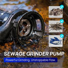 220v 4200gph 60hz 1hp 2 npt Sewage Grinder Pump Cast Iron W  Auto Float Switch