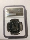 1978 Philippines Silver 25 Piso Manuel Quezon Centennial Ngc Ms62