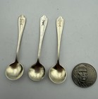 Antique Unger Brothers Sterling Silver Salt Spoons With Original Silversmith Box