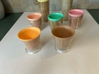 Vintage Raffia Ware Burlap Wrapped Muggs And Tumblers