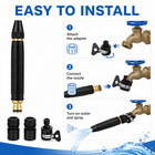 Adjustable High Pressure Hose Nozzle Quick Connect Set For Garden Car Wash Patio