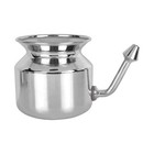 Stainless Steel Ayurvedic Jal Neti Pot For Sinus Congestion And Nasal Cleansing 