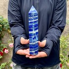 1 3lb Lapis Lazuli Quartz Crystal Obeliskpoint Wand Aura Healing
