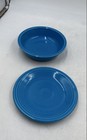 Fiesta Blue Ceramic Cup Plates Bowl 4-piece Place Setting Dishes Dinner Set