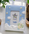 Ceramic Baby Photo Frame For 2  X 3 h Photos  Nursery Room Decor  Gift For New P