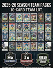  pick Your Team  2025-26 Nfl Team Lot  10 Cards  - Guaranteed Insert Or Parallel