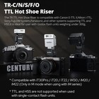 Godox Tr fs-r Ttl Hot Shoe Riser For Canon Nikon Sony Fuji Om It20 It22