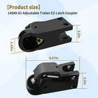 14040-81 Fits Demco Cast 21k Ez-latch Coupler Channel Mount  2-5 16  Ball