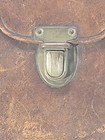 Camera Case Vintage 7 25  X 4  X 1 75  Missing Strap Brown W  Blue Lining