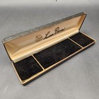 Vintage Lucien Piccard Embossed Watch Jewelry Display Case  No Watch 