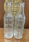 Lot Of 2 Embossed Orange Crush Soda Bottles Greensboro  N c  Pat  July 15 1924