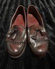 Vintage G h  Bass   Co Weejuns Burgundy Leather Tassel Loafers Men   s Size 12 D