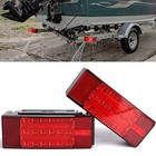 New Halo Rectangle Submersible Led Trailer Light  Super Bright Brake Stop