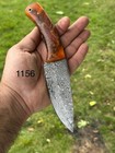 Custom Handmade Damascus Steel Fixed Blade Skinner Knife - Pinecone Handle