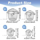 5 Pcs Ultrasonic Cleaner Baskets Stainless Steel Cleaning  3 4 Inch 