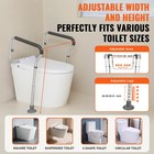Toilet Safety Rails Adjustable Toilet Seat Handles Grab Bars For Elderly