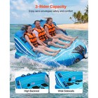Uimoso Towable Tubes For 3 Riders - Inflatable Water Sports And Boating Fun